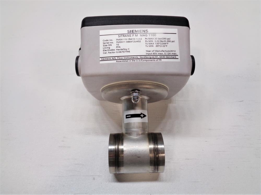 Siemens Sitrans F M MAG 1100 Electromagnetic Flow Sensor 7ME6110-1RA10-1AA2